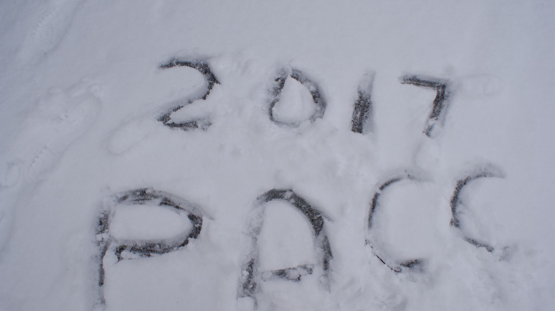 Duidelijk een berg sneeuw tijdens de PACC.